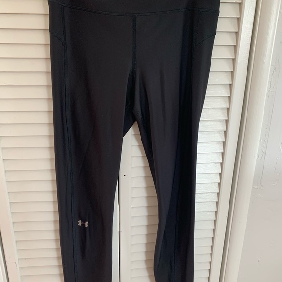 BLACK UNDERARMOUR LEGGINGS - Picture 1 of 5